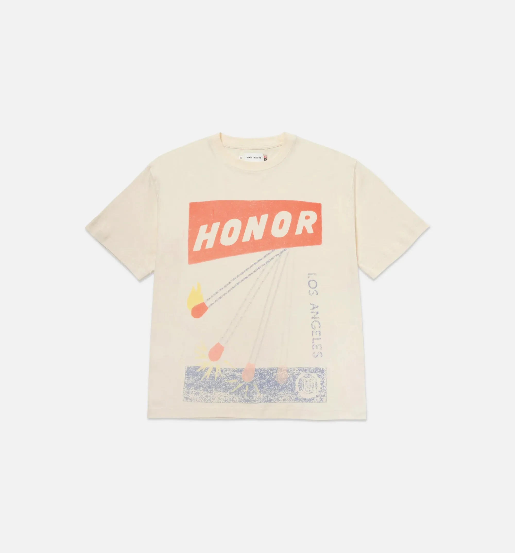 Match Box Graphic Mens Short Sleeve Shirt - White/Orange sold by Nice Kicks Retail
