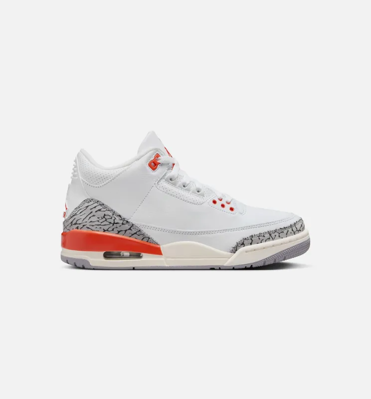 Air Jordan 3 Retro Georgia Peach Womens Lifestyle Shoe - White/Cosmic Clay/Sail/Cement Grey sold by Nice Kicks Retail