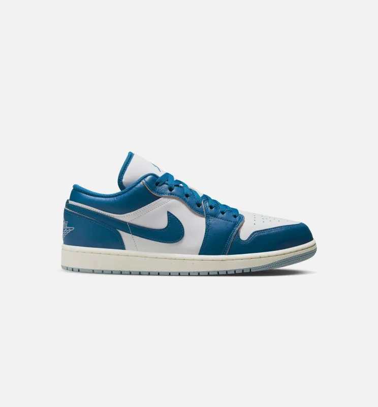 Air Jordan 1 Low SE Industrial Blue Mens Lifestyle Shoe - White/Blue Grey/Sail/Industrial Blue sold by Nice Kicks Retail