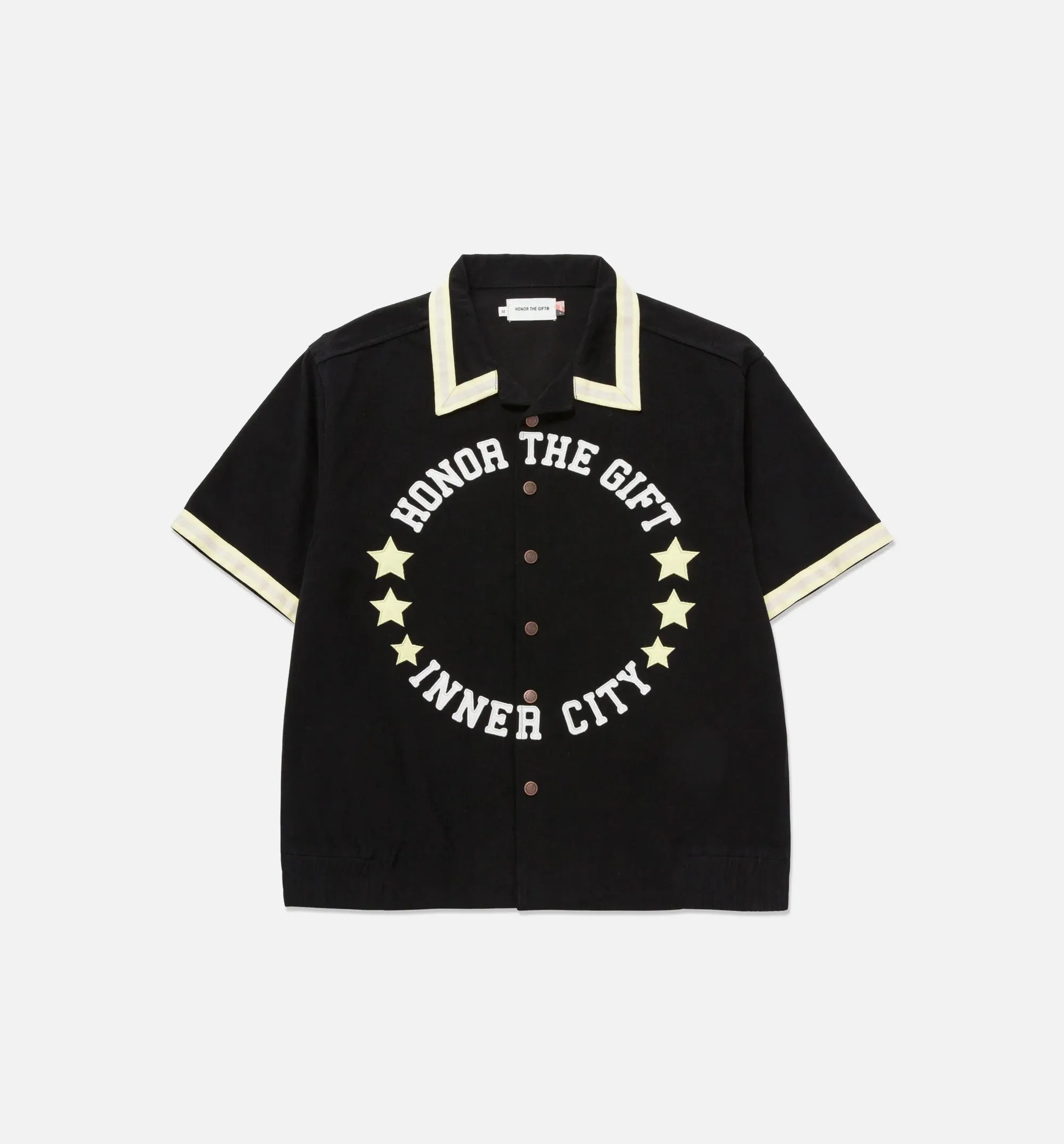Tradition Snap Button Up Mens Short Sleeve Shirt - Black sold by Nice Kicks Retail