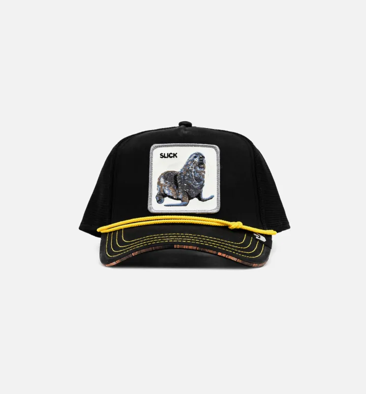 Seal Of Approval Trucker Mens Hat - Black/White sold by Nice Kicks Retail