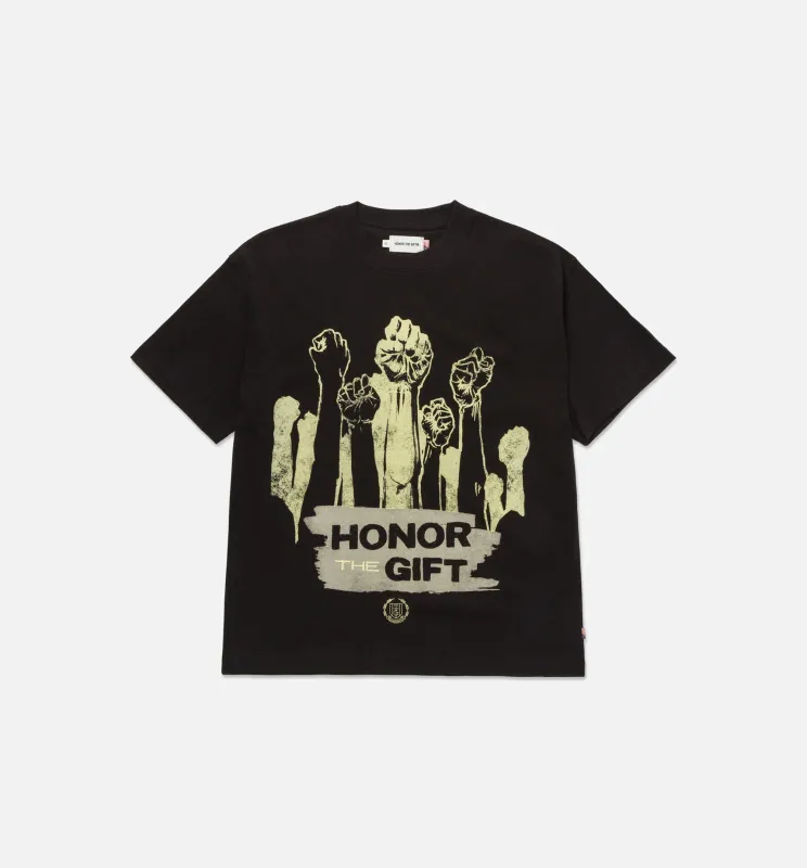 Dignity Mens Short Sleeve Shirt - Black made by Nice Kicks Retail