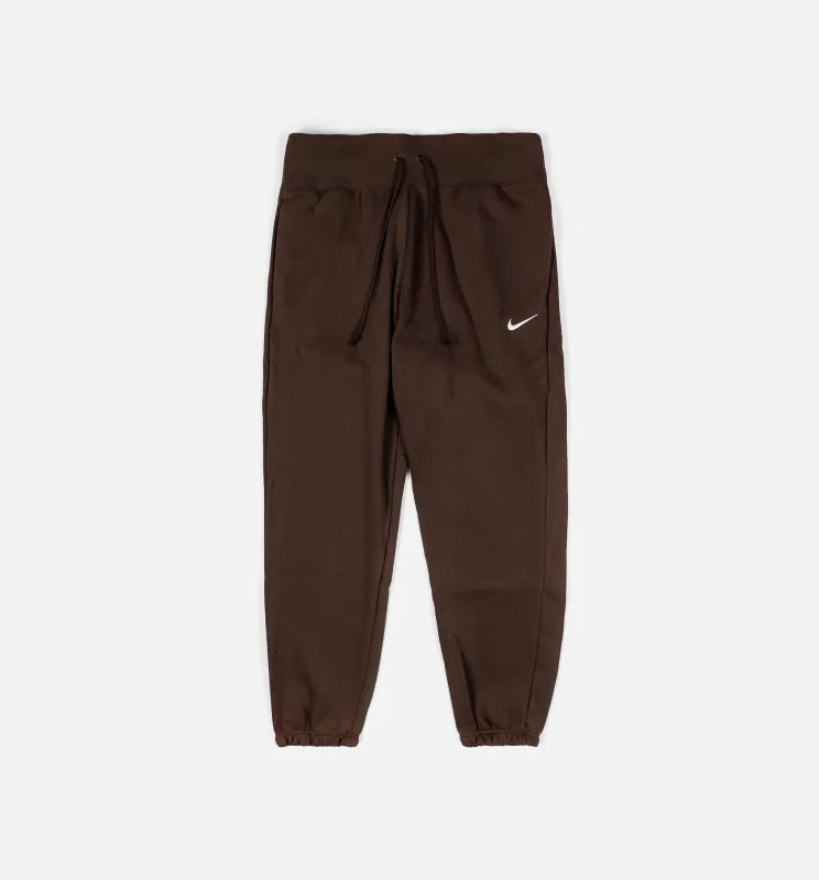 NSW Phoenix Fleece High Waisted Oversized Joggers Womens Pants - Brown sold by Nice Kicks Retail