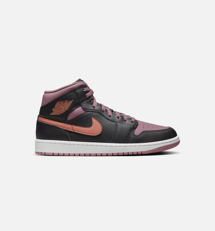 Air Jordan 1 Retro Mid SE Sky J Mauve Mens Lifestyle Shoe - Black/Mauve/White sold by Nice Kicks Retail
