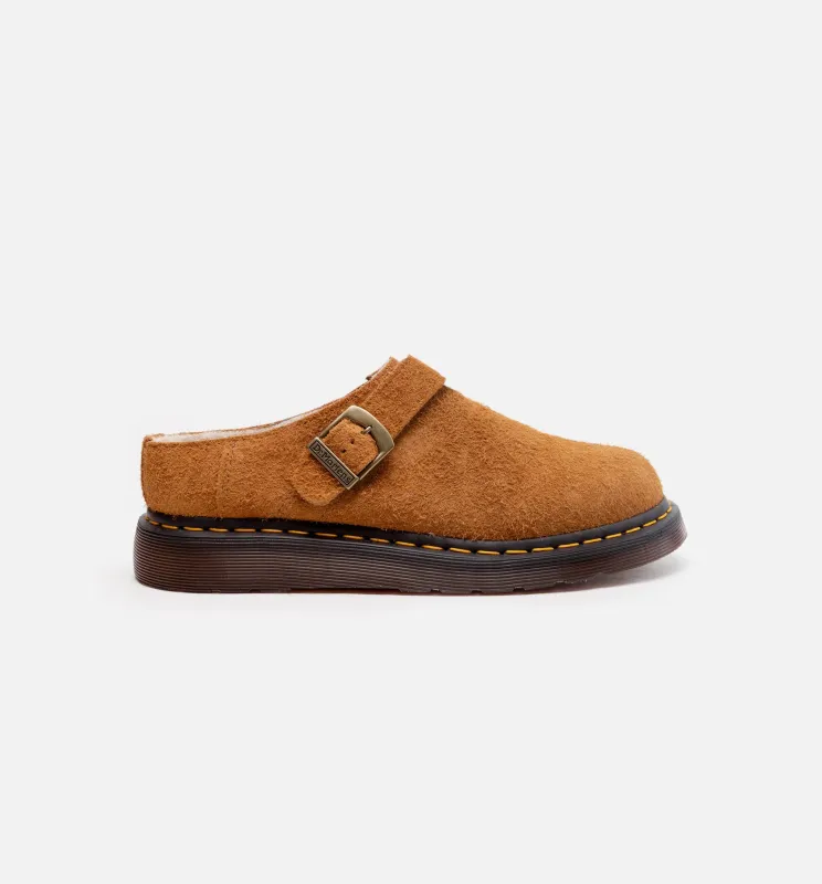 Isham Faux Shearling Lined Suede Slingback Mens Lifestyle Shoe - Pecan Brown made by Dr. Martens