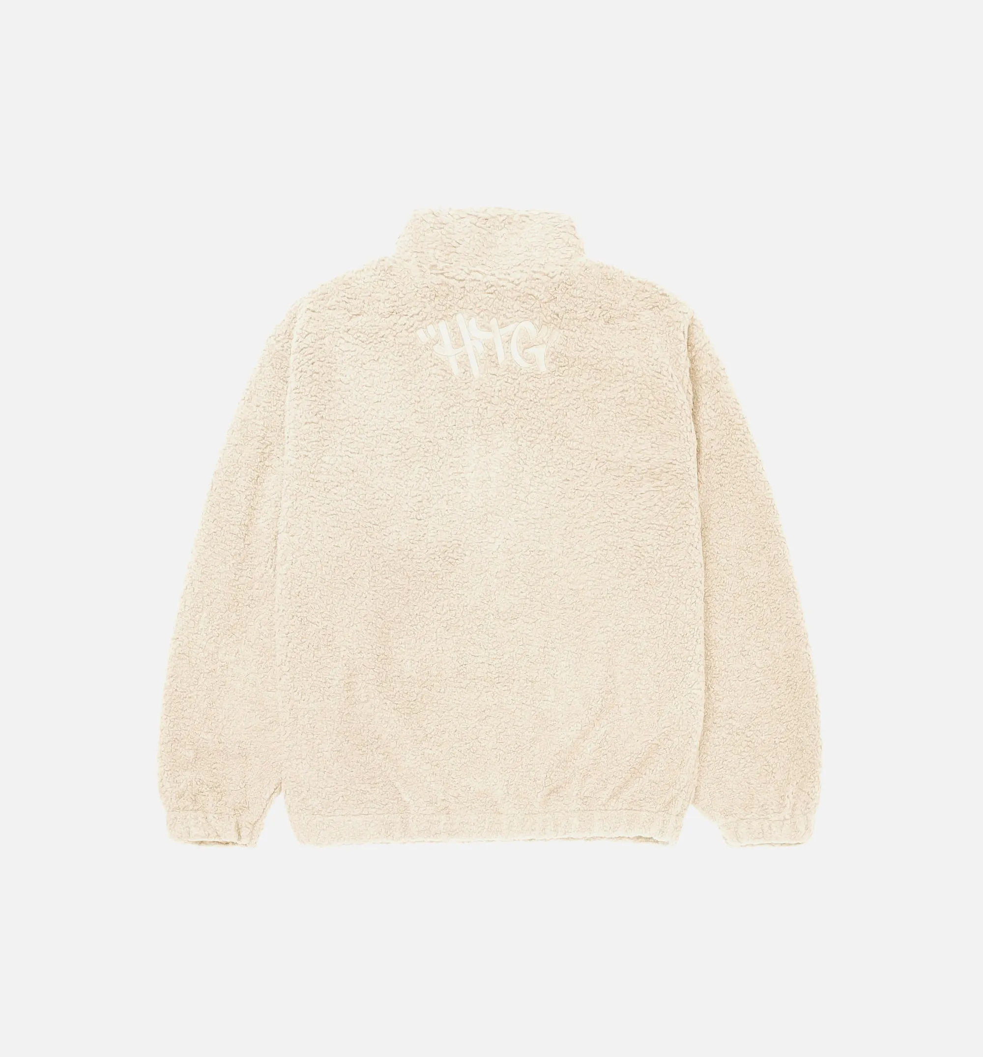 Script Sherpa Zip Mens Jacket - Bone sold by Nice Kicks Retail product image thumbnail 2