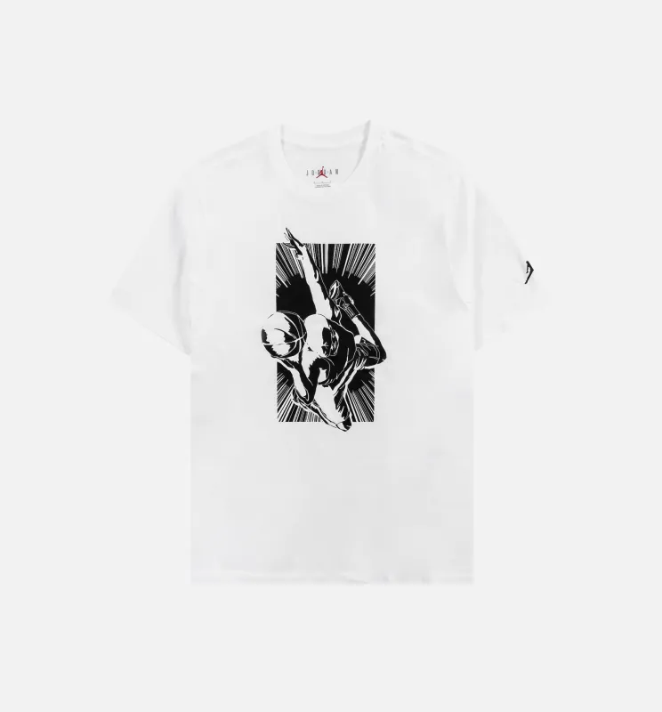 GFX Crew Mens Short Sleeve Shirt - White made by Jordan