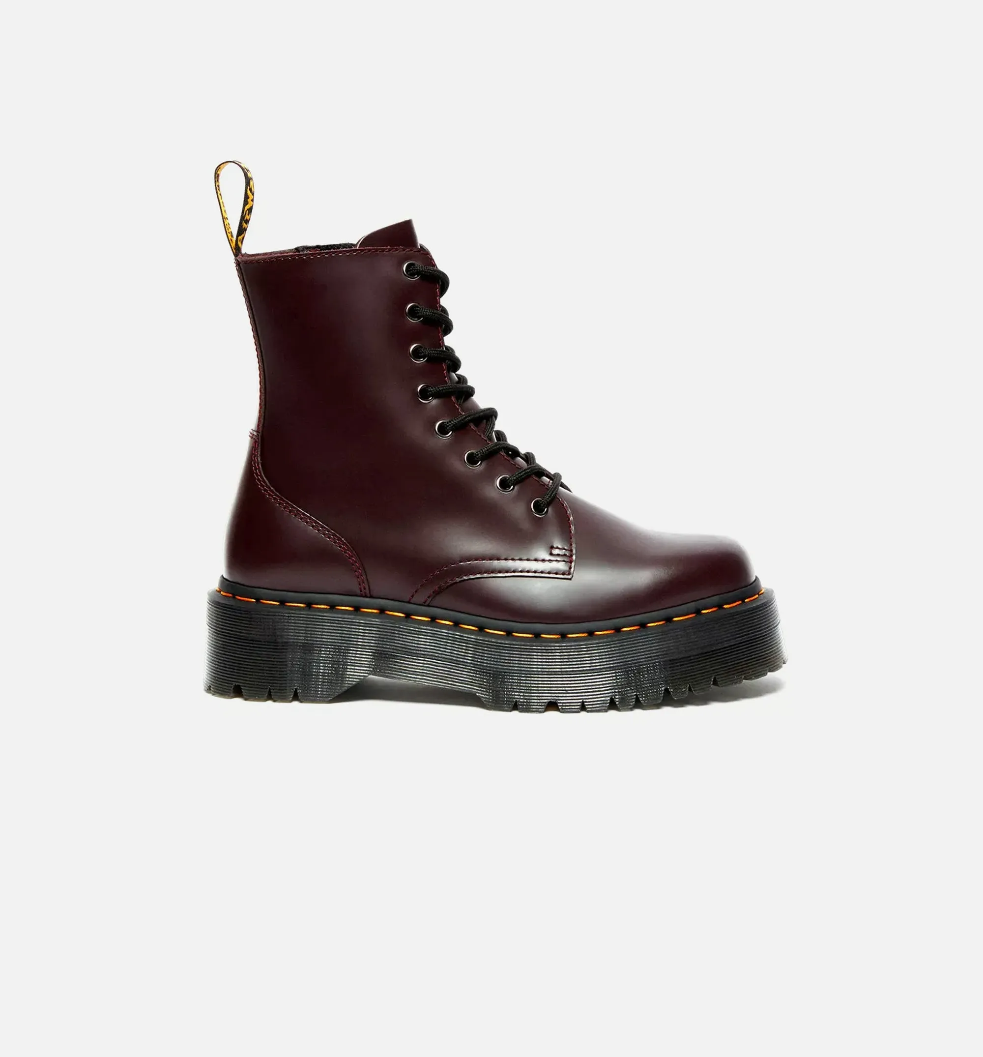 Jadon Boot Smooth Leather Platform Womens Lifestyle Shoe - Burgundy sold by Nice Kicks Retail