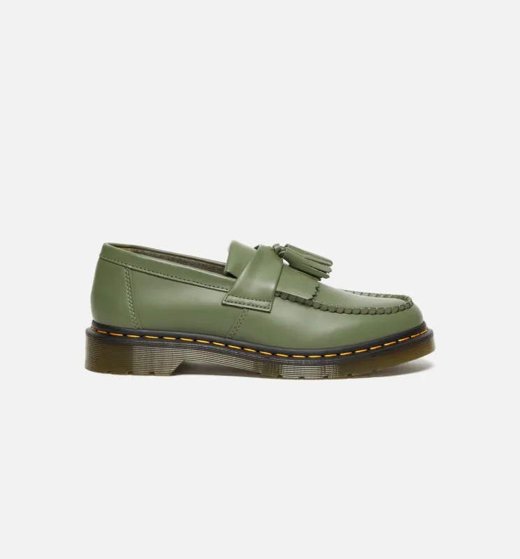 Adrian Yellow Stitch Leather Tassle Mens Loafers - Green sold by Nice Kicks Retail