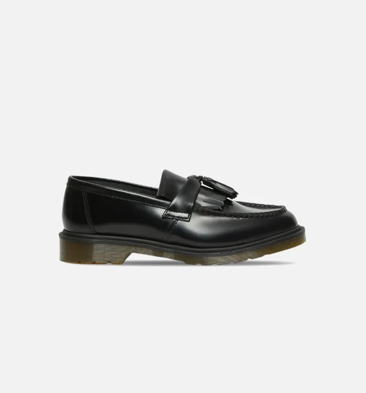 Adrian Yellow Stitch Leather Tassle Mens Loafers - Black sold by Nice Kicks Retail