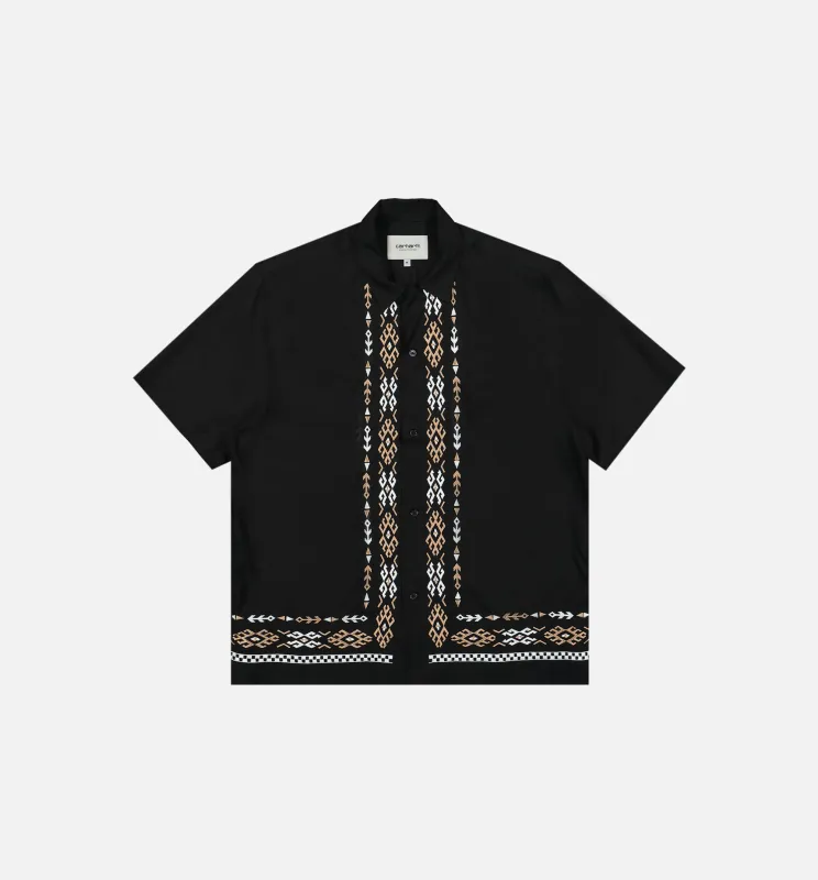 Coba Viscose Mens Short Sleeve Shirt - Black sold by Nice Kicks Retail