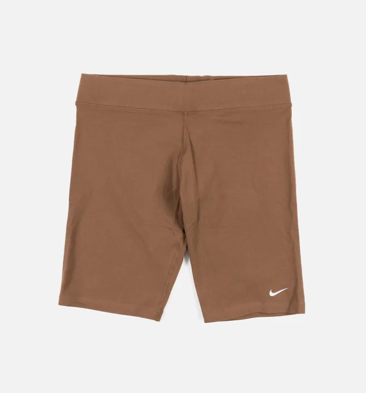 NSW Classics High Waisted Biker Womens Shorts - Brown sold by Nice Kicks Retail