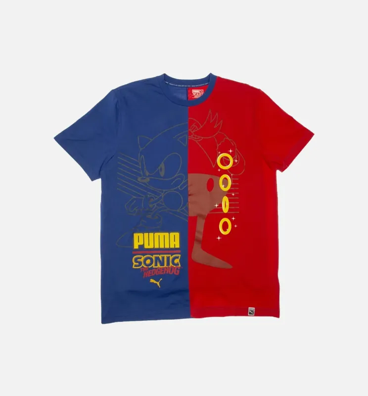 Sonic the Hedgehog X Puma Rs-0 Mens T-Shirt - Blue/Red made by Puma