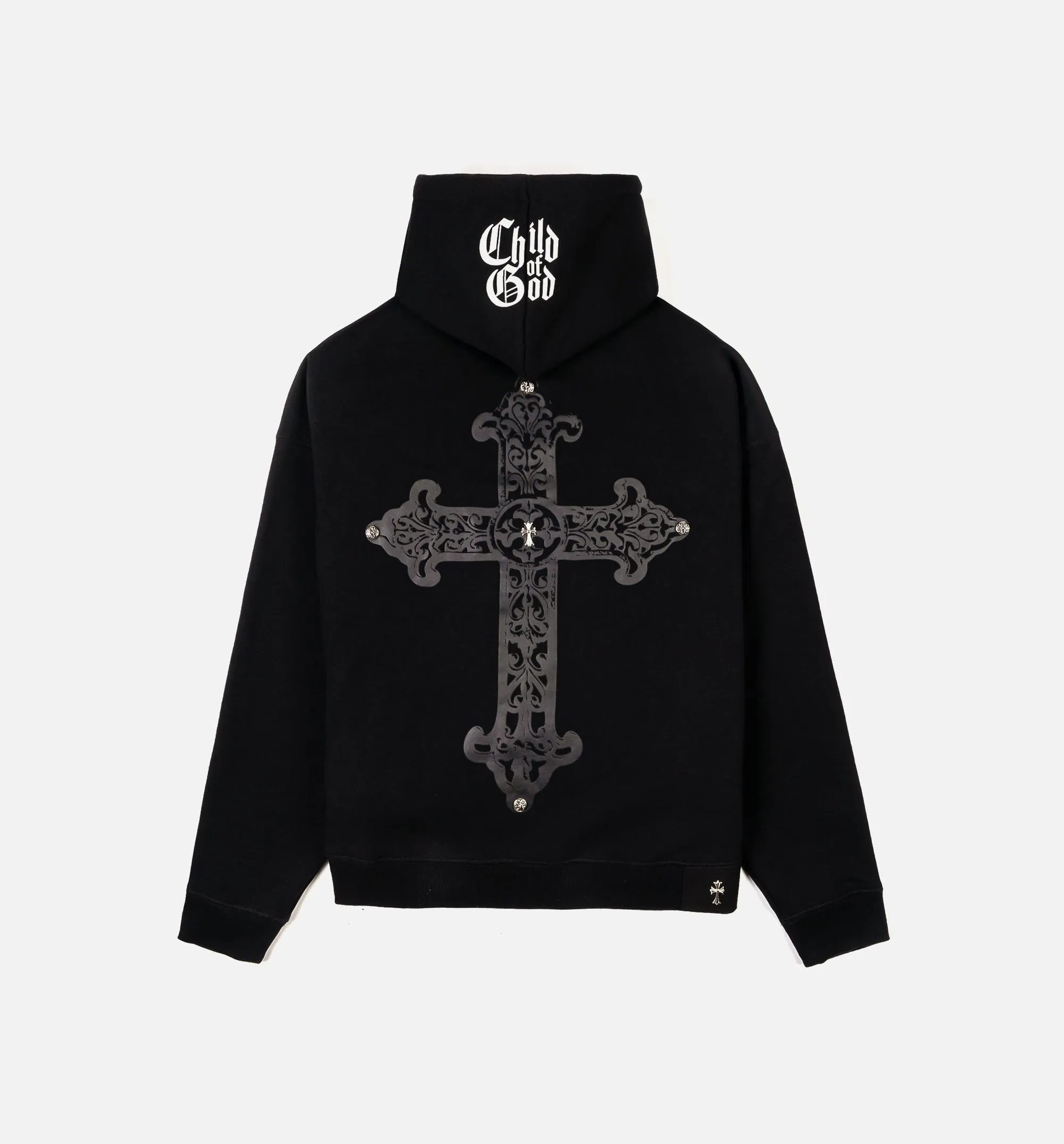 Biblical All Over Print Washed Mens Hoodie (Black/White) sold by Nice Kicks Retail product image thumbnail 2