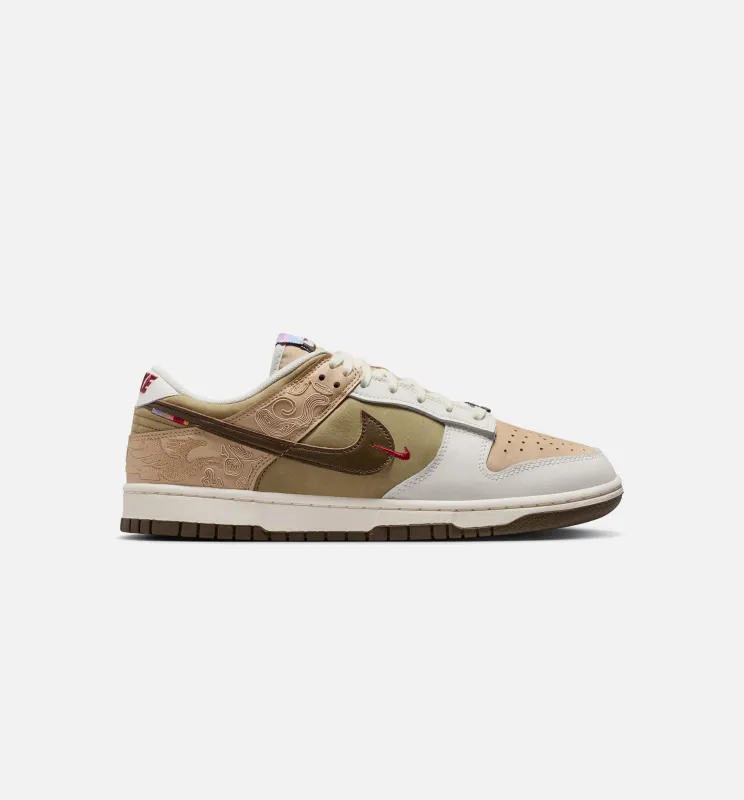 Dunk Low SE Lunar New Year Mens Lifestyle Shoe - Linen/Phantom/Neutral Olive/Dark Hazel made by Nike