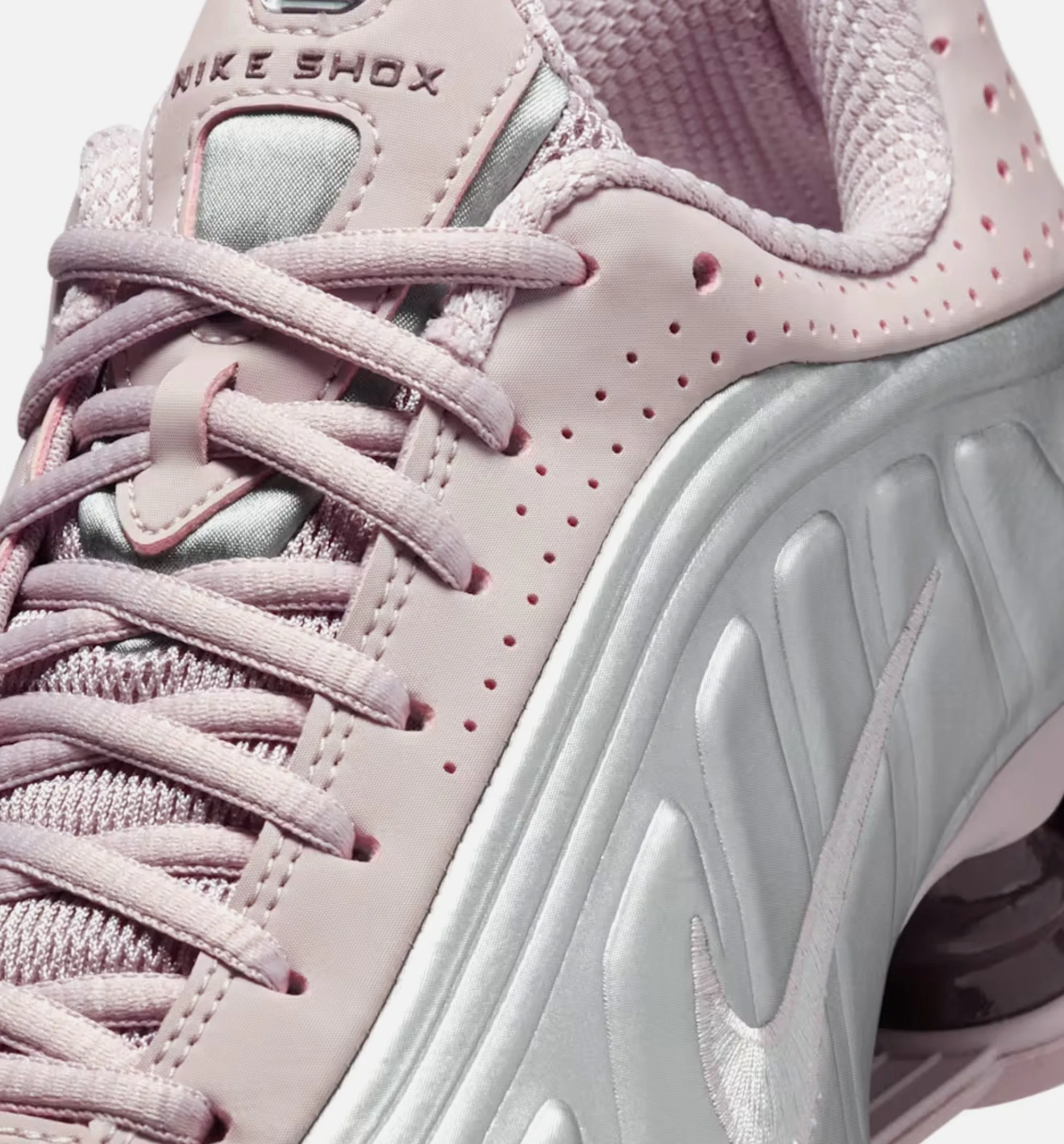 Shox R4 Womens Lifestyle Shoe - Particle Rose/Tattoo/Metallic Silver sold by Nice Kicks Retail product image thumbnail 3
