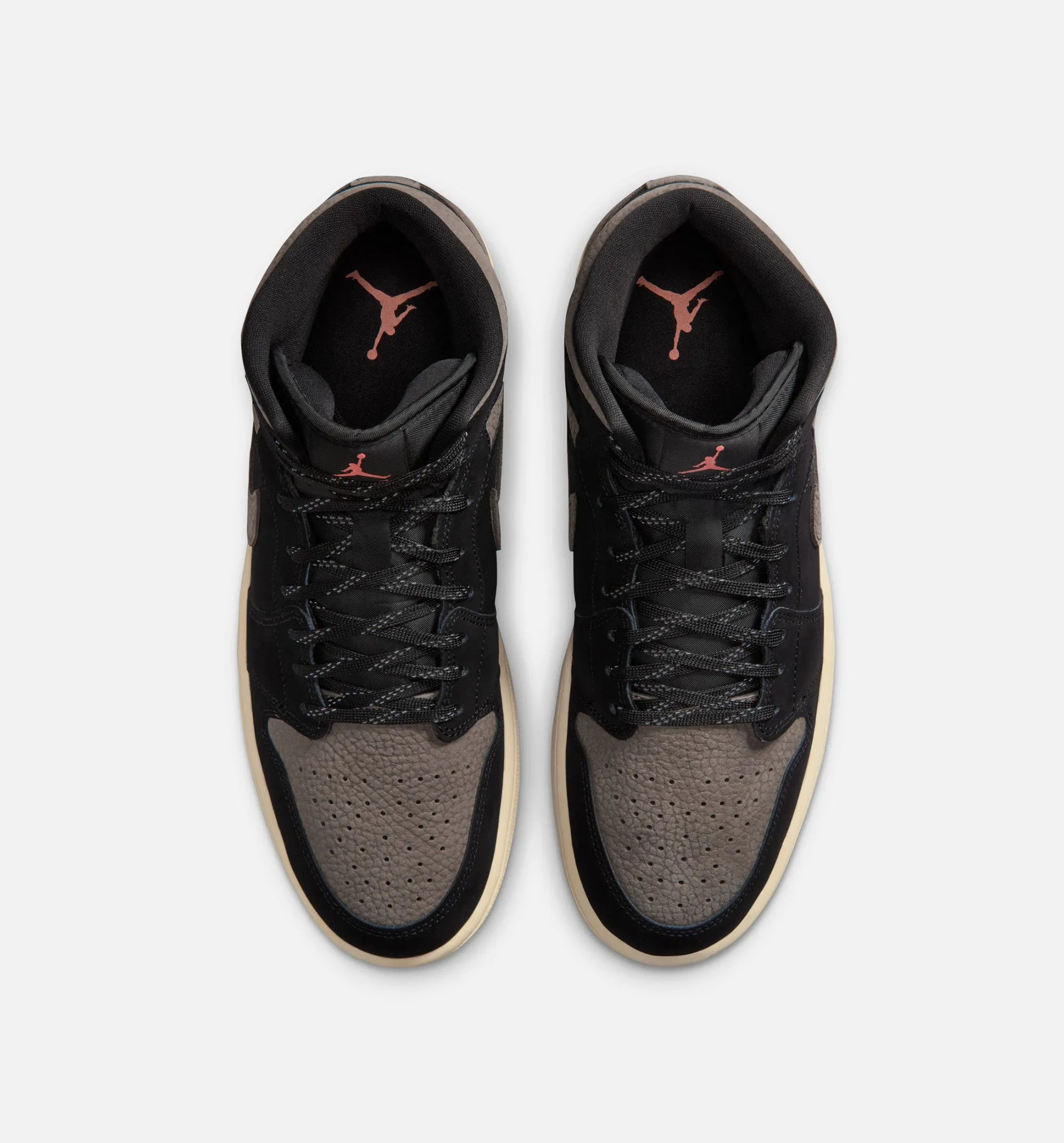 Air Jordan 1 Mid SE Mens Lifestyle Shoe - Black/Olive Grey/Light Wild Mango sold by Nice Kicks Retail product image thumbnail 5