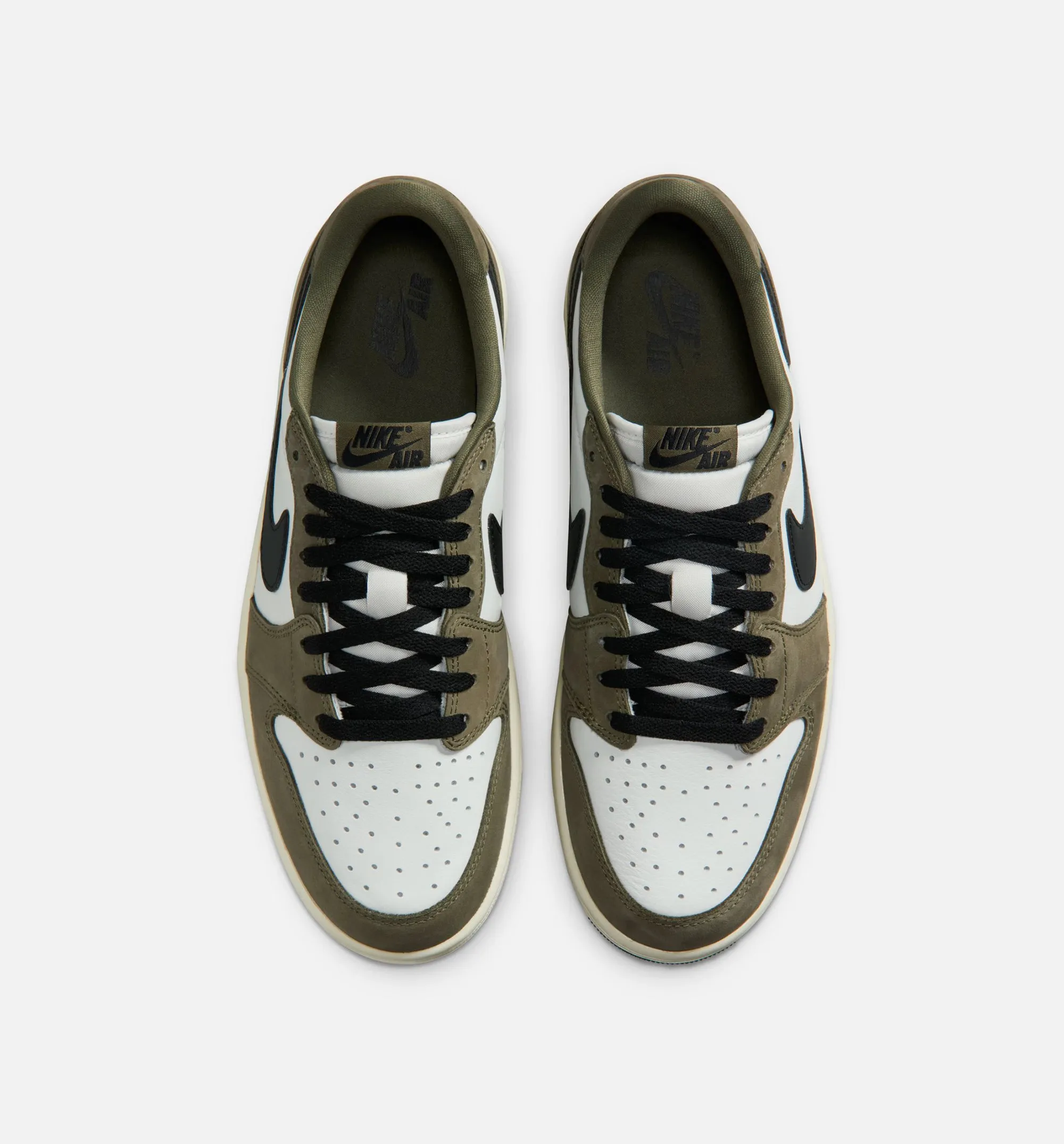 Air Jordan 1 Low OG Medium Olive And Summit White Mens Lifestyle Shoe - Medium Olive/Black/Summit White/Sail sold by Nice Kicks Retail product image thumbnail 3