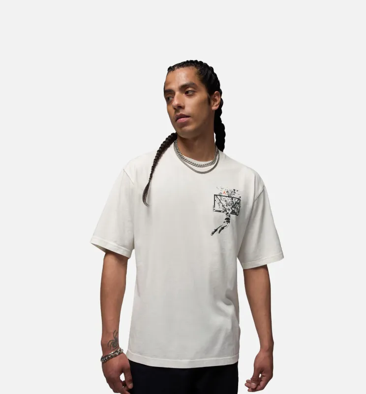 Brooklyn Oversized Graphic Mens Short Sleeve Shirt - Off Noir/Sail sold by Nice Kicks Retail