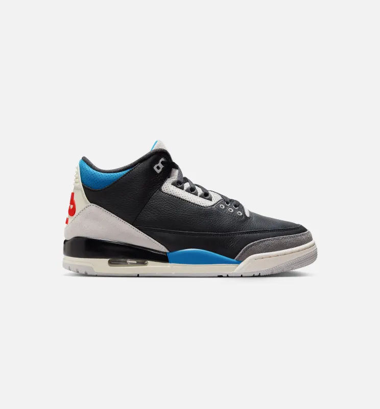 Air Jordan 3 Retro OG Rare Air Mens Lifestyle Shoe - Black/Chile Red/Neutral Grey made by Nice Kicks Retail