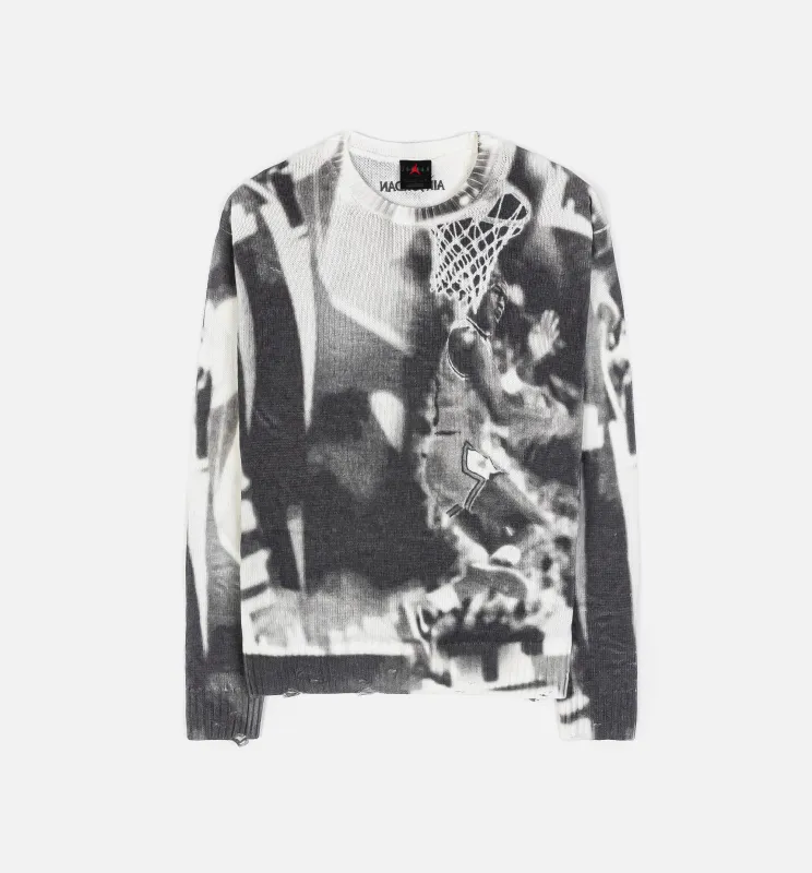 Air Jordan Knit Mens Sweater - Sail/Grey sold by Nice Kicks Retail