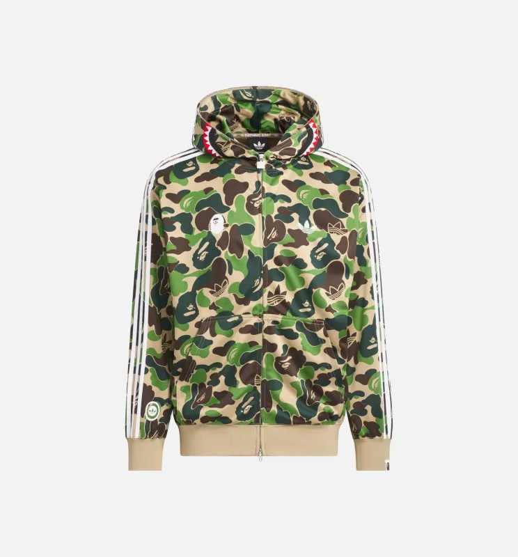 Bape Shark Track Hoodie Mens Jacket - Crew Green made by Adidas