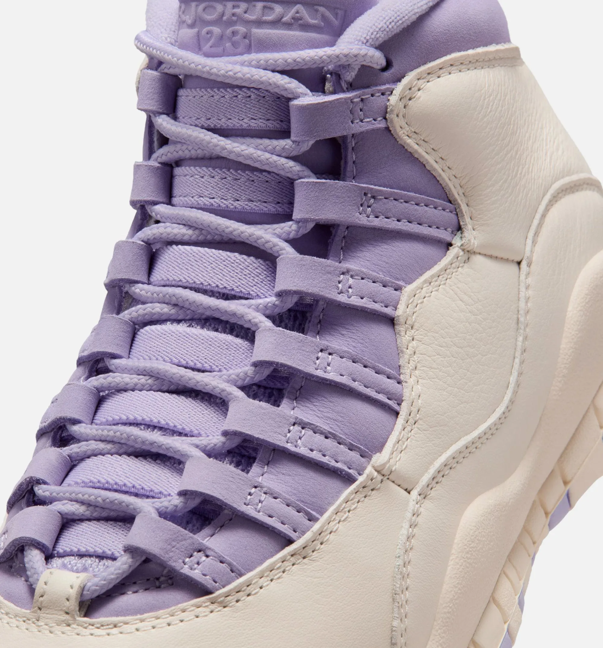 Air Jordan 10 Retro Hydrangeas Womens Lifestyle Shoe - Chalk/Hydrangeas/Wild Grape sold by Nice Kicks Retail product image thumbnail 3