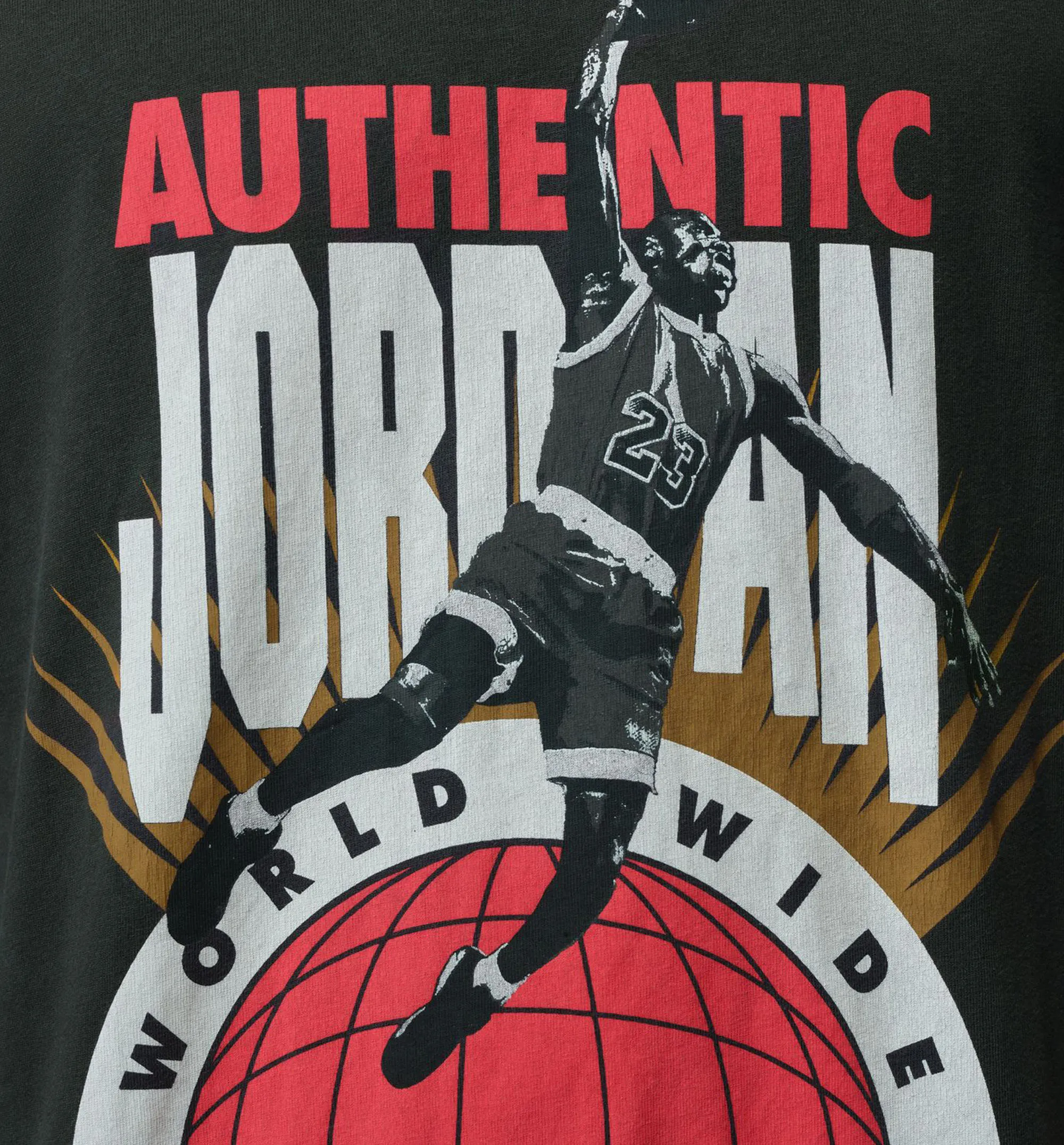 Oversized Reissue Mens Short Sleeve Shirt - Off Noir/Infrared 23 sold by Nice Kicks Retail product image thumbnail 3