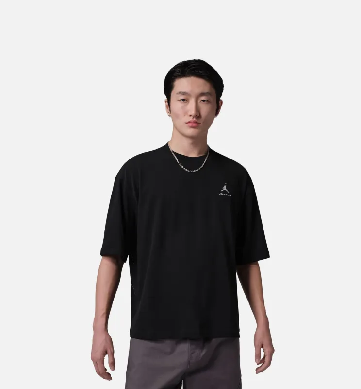 Oversized Mens Short Sleeve Shirt - Black/White/White made by Jordan