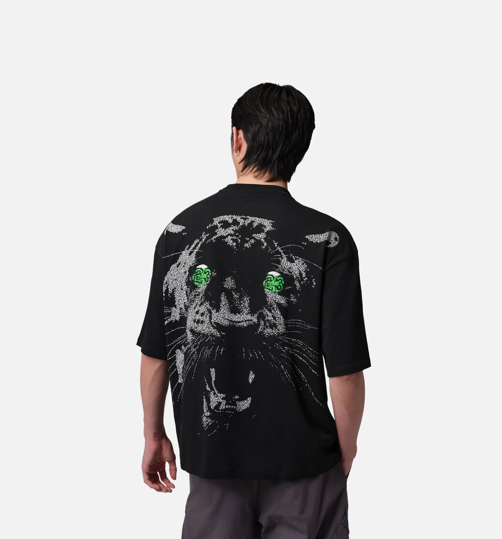 Oversized Mens Short Sleeve Shirt - Black/White/White sold by Nice Kicks Retail product image thumbnail 2