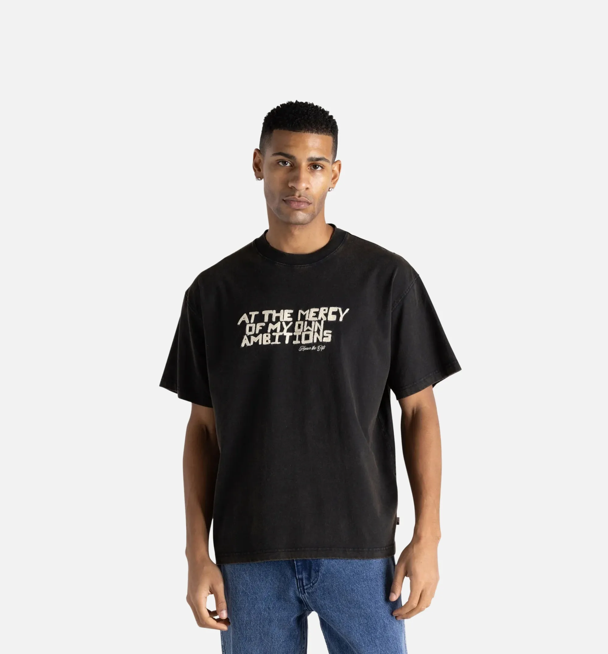 Ambitions Mens Short Sleeve Shirt - Black/White sold by Nice Kicks Retail product image thumbnail 3