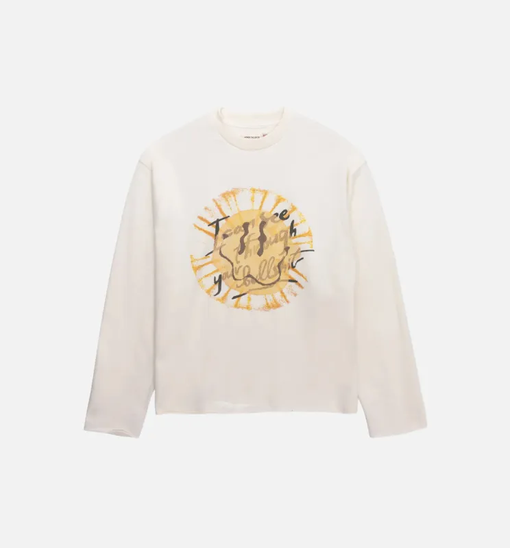 I Can See Through Your Bullshit Crew Mens Long Sleeve - White made by Nice Kicks Retail
