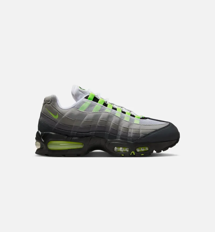 Air Max 95 Big Bubble Mens Lifestyle Shoe - Black/Neon Yellow/Cool Grey made by Nike