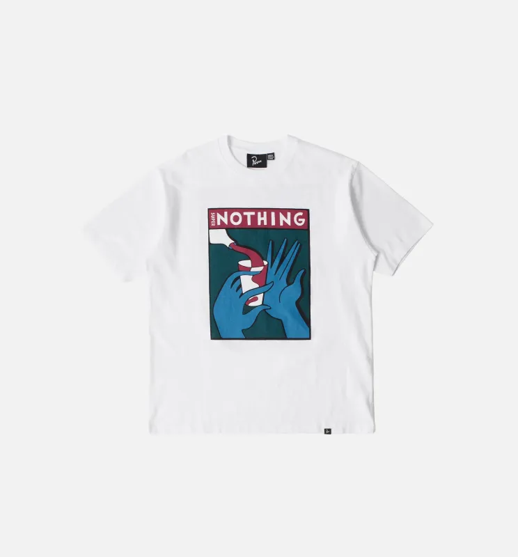 Super Nothing Mens Short Sleeve Shirt - White made by by Parra