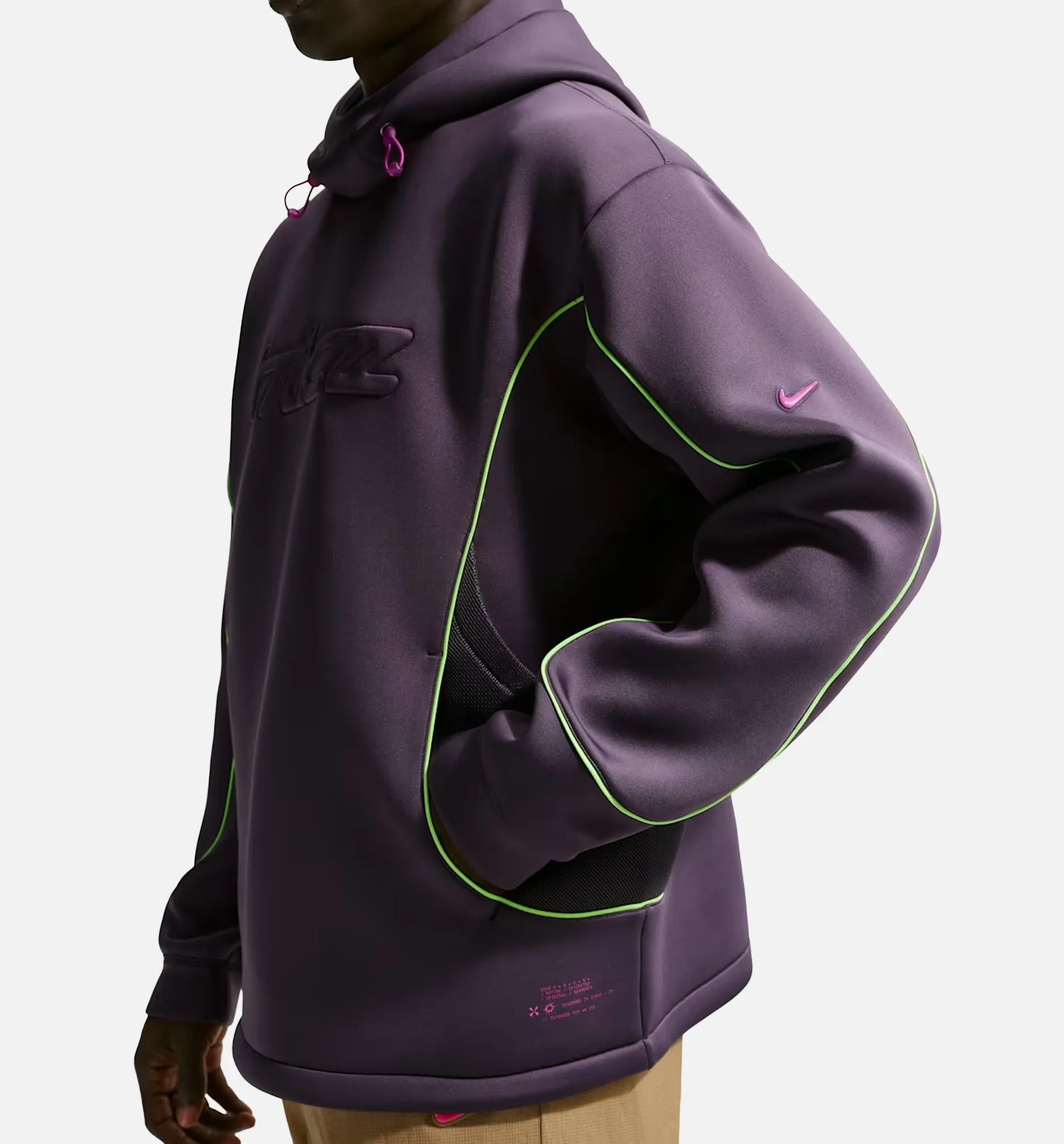 Project F.R.O.G. Bubble Mesh Pullover Mens Hoodie - Dark Raisin/Brilliant Blue/Voltage Green/Vivid Purple sold by Nice Kicks Retail product image thumbnail 3