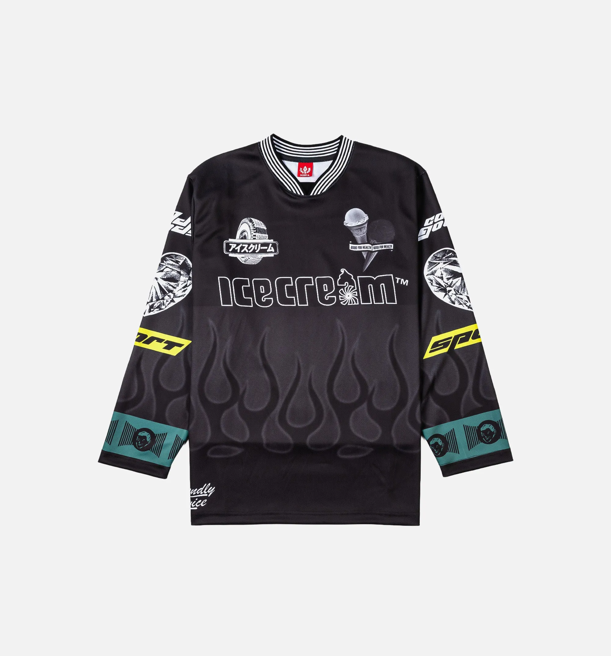 Good Food Long Sleeve Mens Jersey - Black sold by Nice Kicks Retail