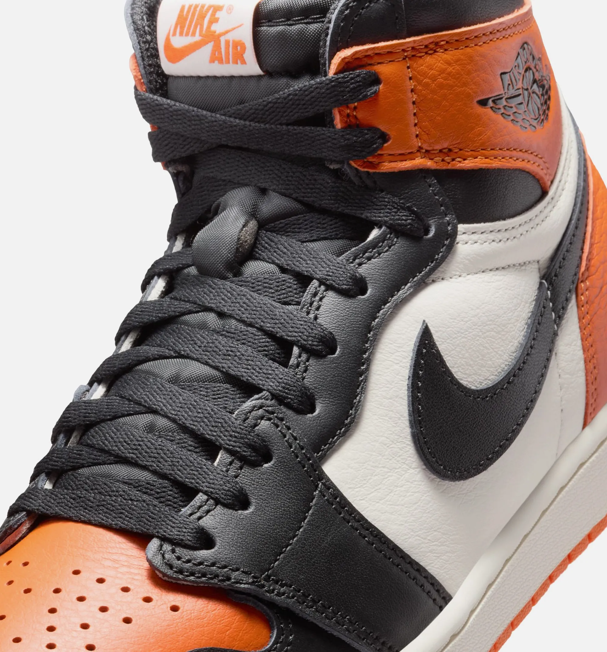 Air Jordan 1 Retro High OG Shattered Backboard Mens Lifestyle Shoe - Black/Black/Sail/Starfish sold by Nice Kicks Retail product image thumbnail 3