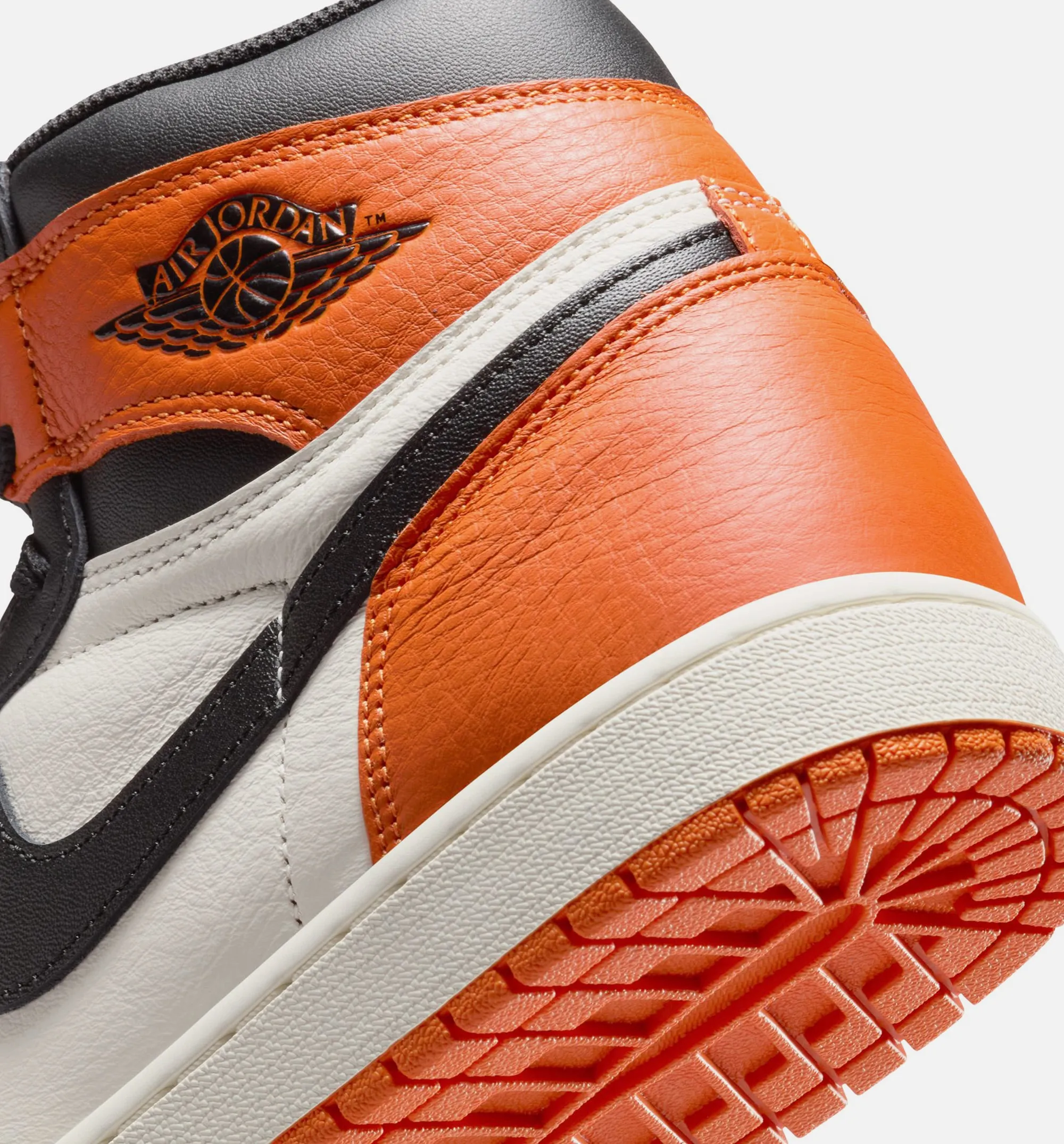 Air Jordan 1 Retro High OG Shattered Backboard Mens Lifestyle Shoe - Black/Black/Sail/Starfish sold by Nice Kicks Retail product image thumbnail 4