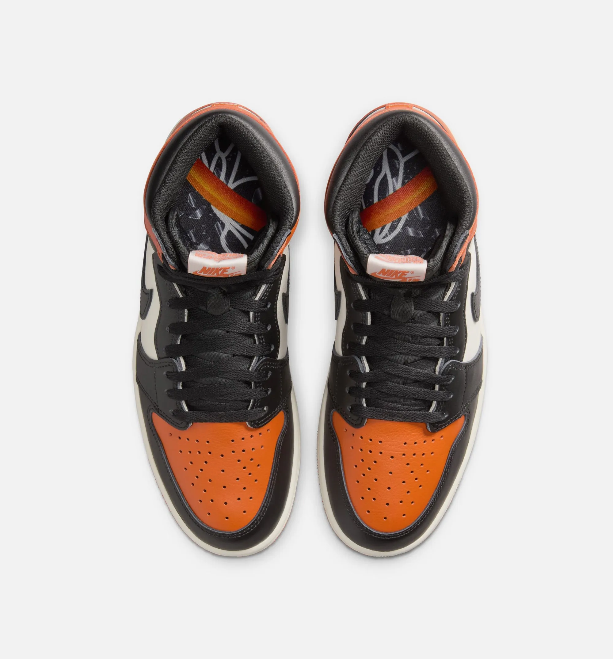 Air Jordan 1 Retro High OG Shattered Backboard Mens Lifestyle Shoe - Black/Black/Sail/Starfish sold by Nice Kicks Retail product image thumbnail 5