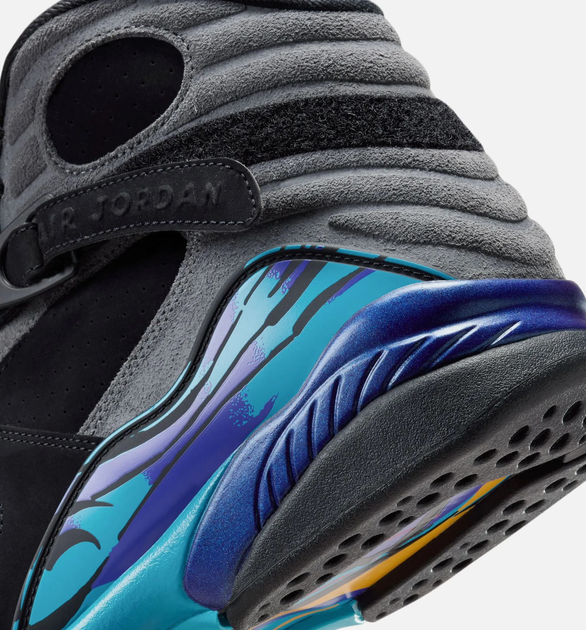 Air Jordan 8 Retro Aqua Mens Lifestyle Shoe - Black/Multi Color/Bright Concord/Multi Color sold by Nice Kicks Retail product image thumbnail 4