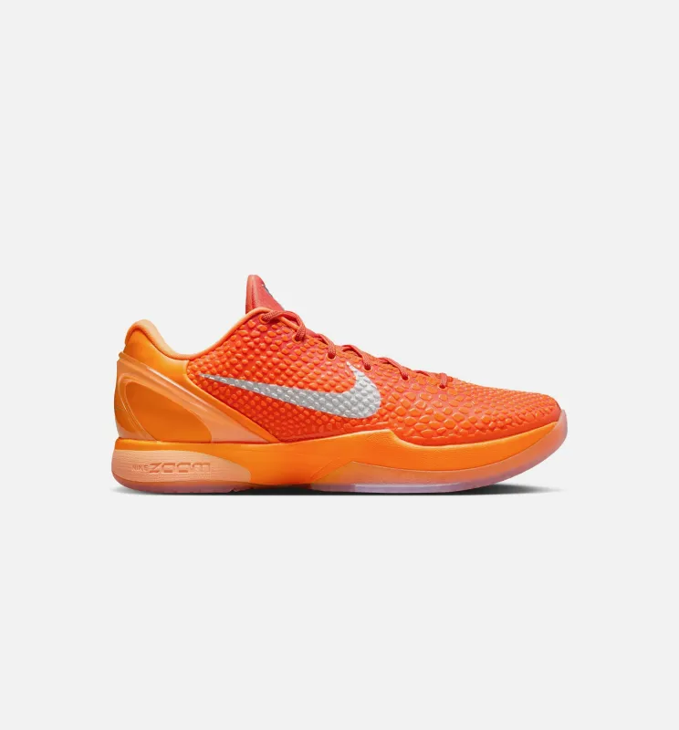 Kobe 6 Protro Total Orange Mens Lifestyle Shoe - Total Orange/Metallic Silver/Cosmic Clay Limit One Per Customer sold by Nice Kicks Retail