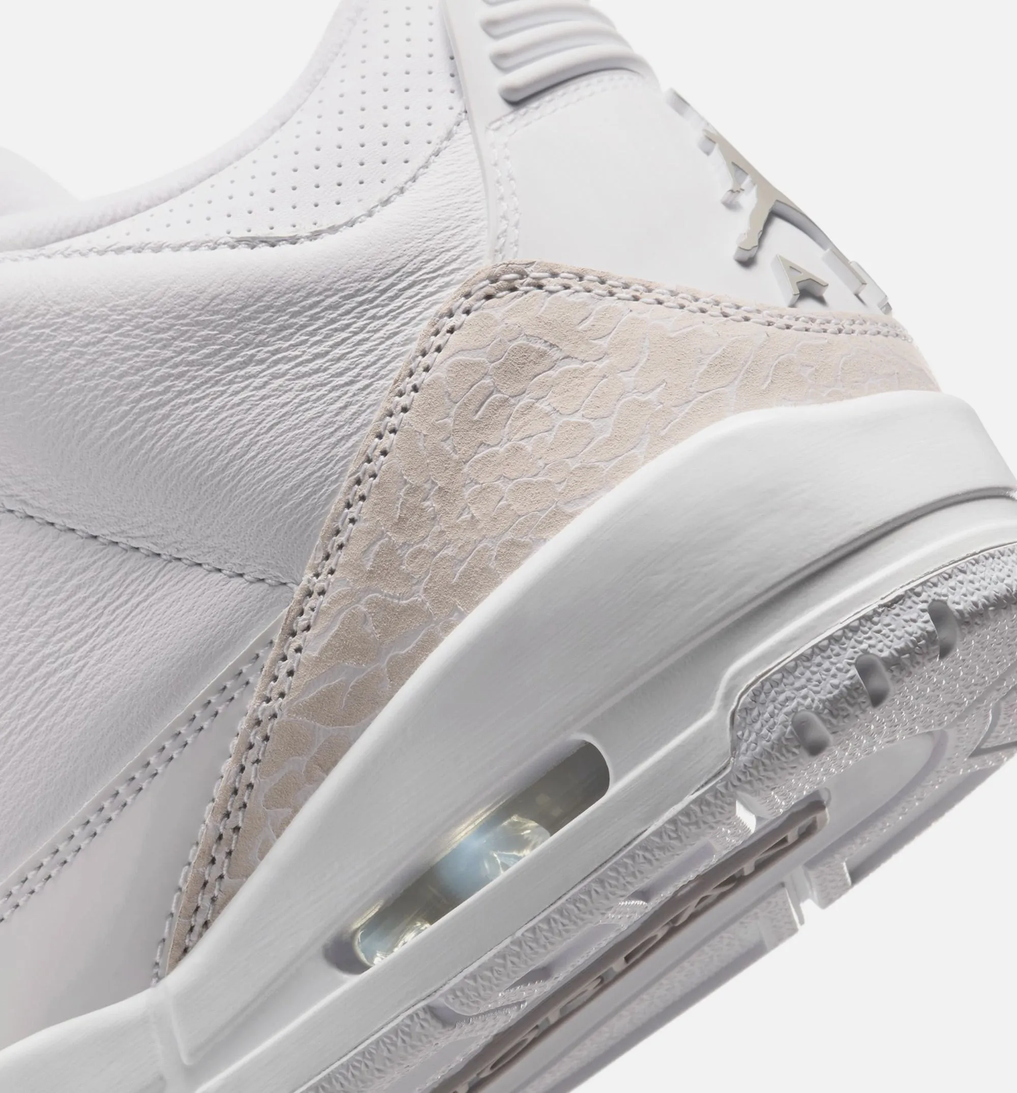 Air Jordan 3 Retro White And Silver Mens Lifestyle Shoe - White/Metallic Silver sold by Nice Kicks Retail product image thumbnail 4