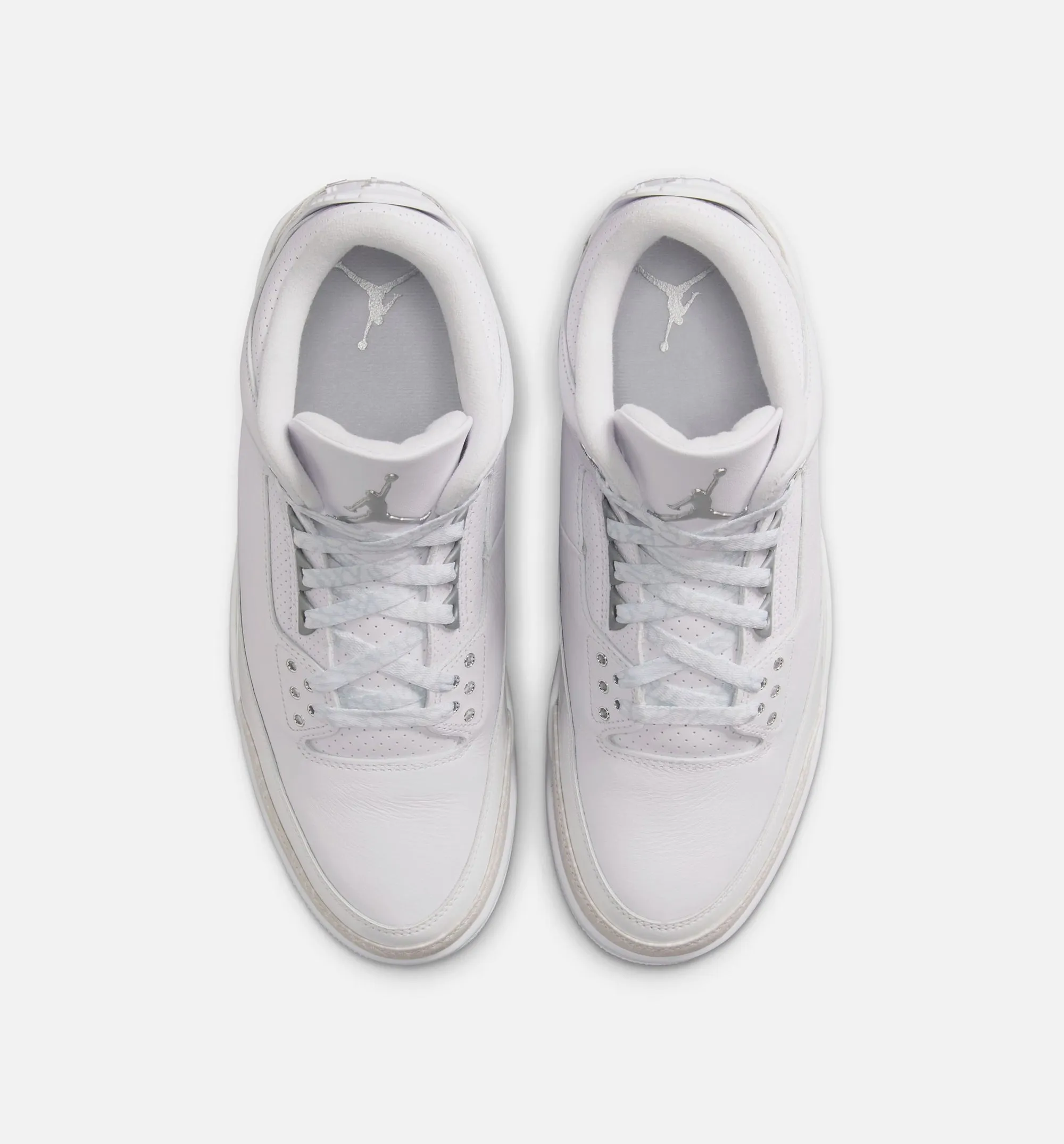 Air Jordan 3 Retro White And Silver Mens Lifestyle Shoe - White/Metallic Silver sold by Nice Kicks Retail product image thumbnail 5