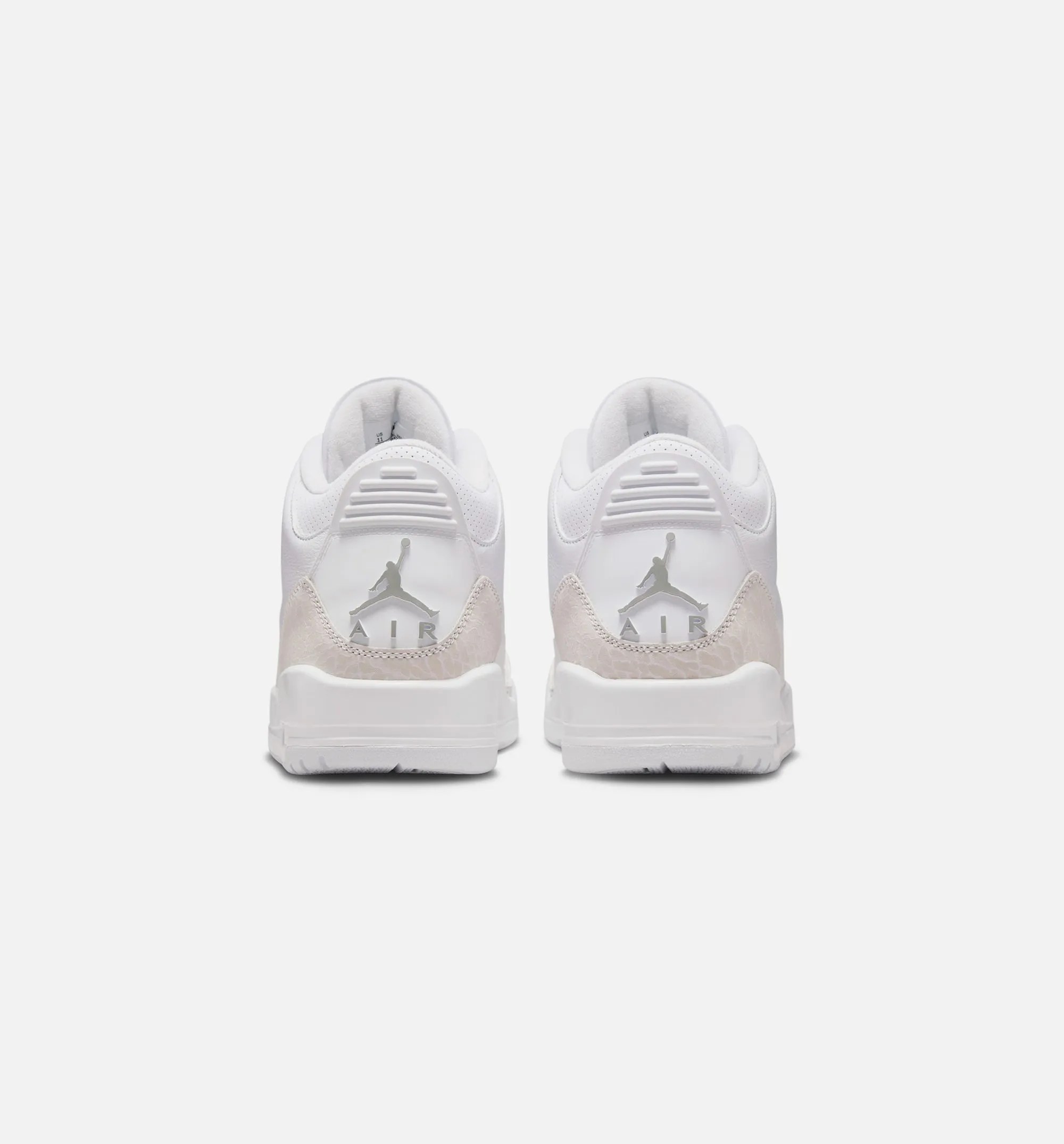 Air Jordan 3 Retro White And Silver Mens Lifestyle Shoe - White/Metallic Silver sold by Nice Kicks Retail product image thumbnail 2