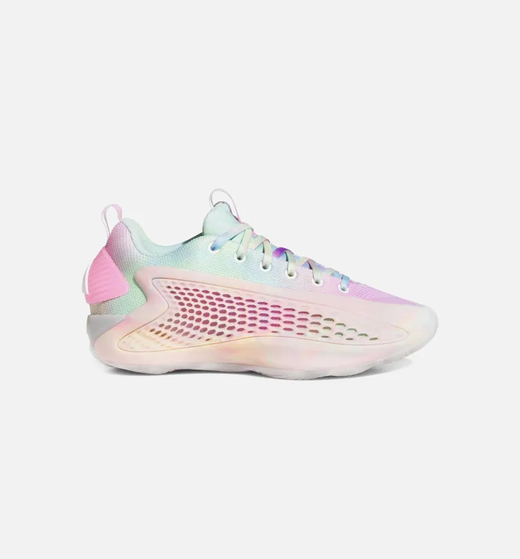 Anthony Edwards 1 Low 3SSB Mens Lifestyle Shoe - Cloud White/Acid Orange/Bliss Pink made by Adidas
