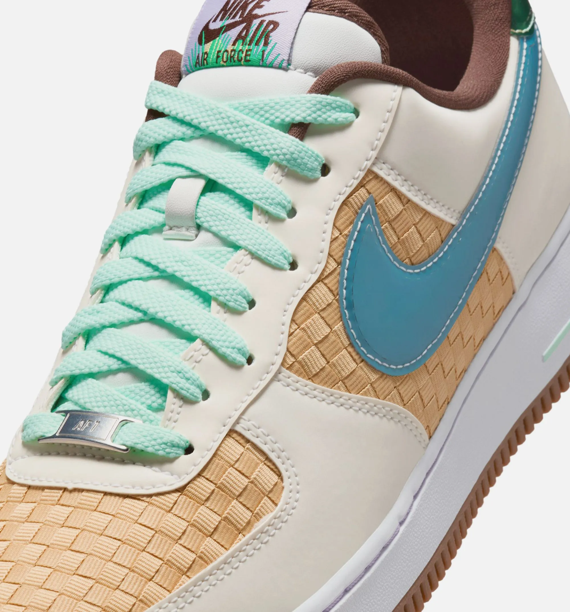 Air Force 1 Retro Sesame and White Mens Lifestyle Shoe - Summit White/Glacier Blue/Mint Foam sold by Nice Kicks Retail product image thumbnail 3