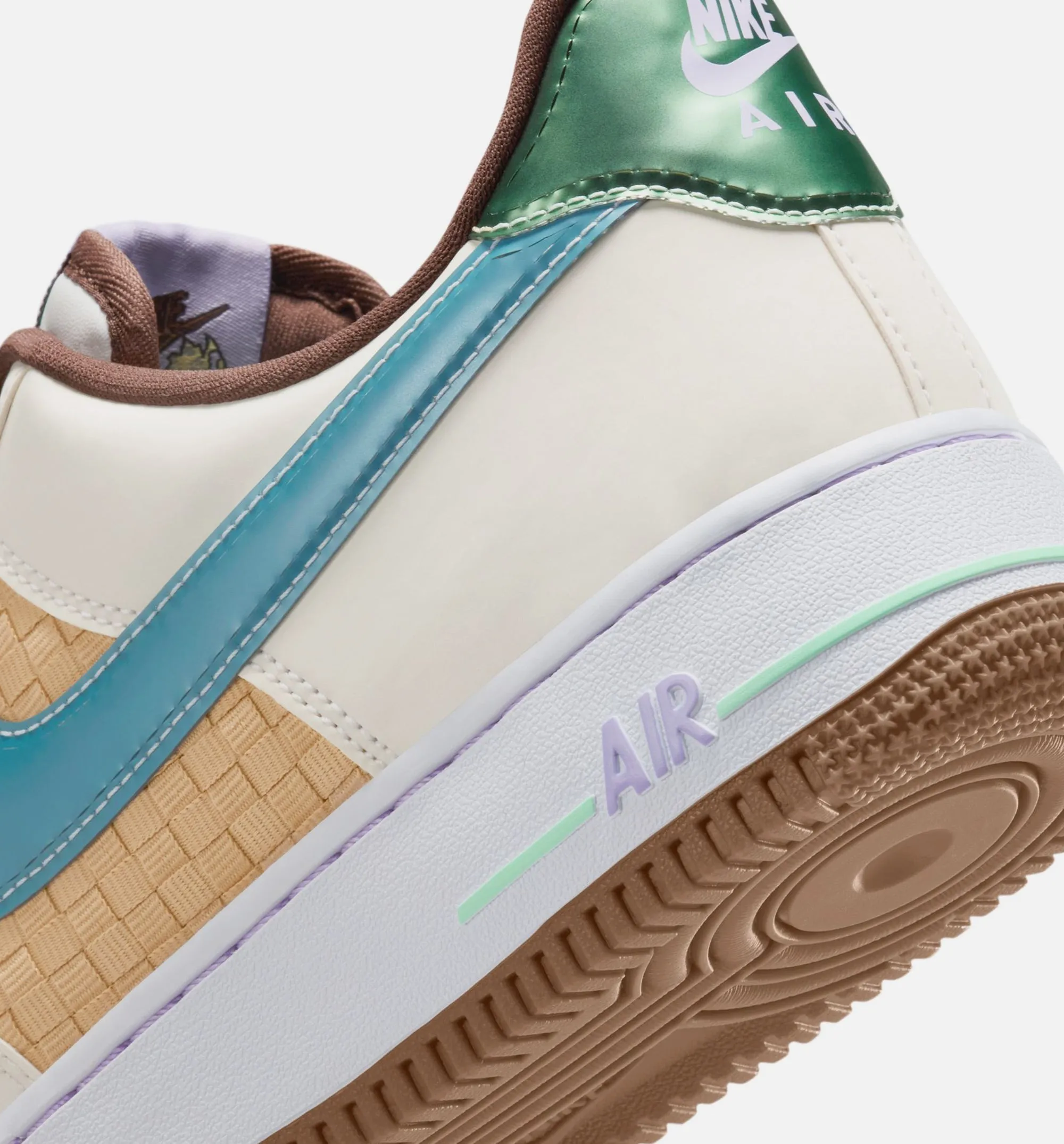 Air Force 1 Retro Sesame and White Mens Lifestyle Shoe - Summit White/Glacier Blue/Mint Foam sold by Nice Kicks Retail product image thumbnail 4
