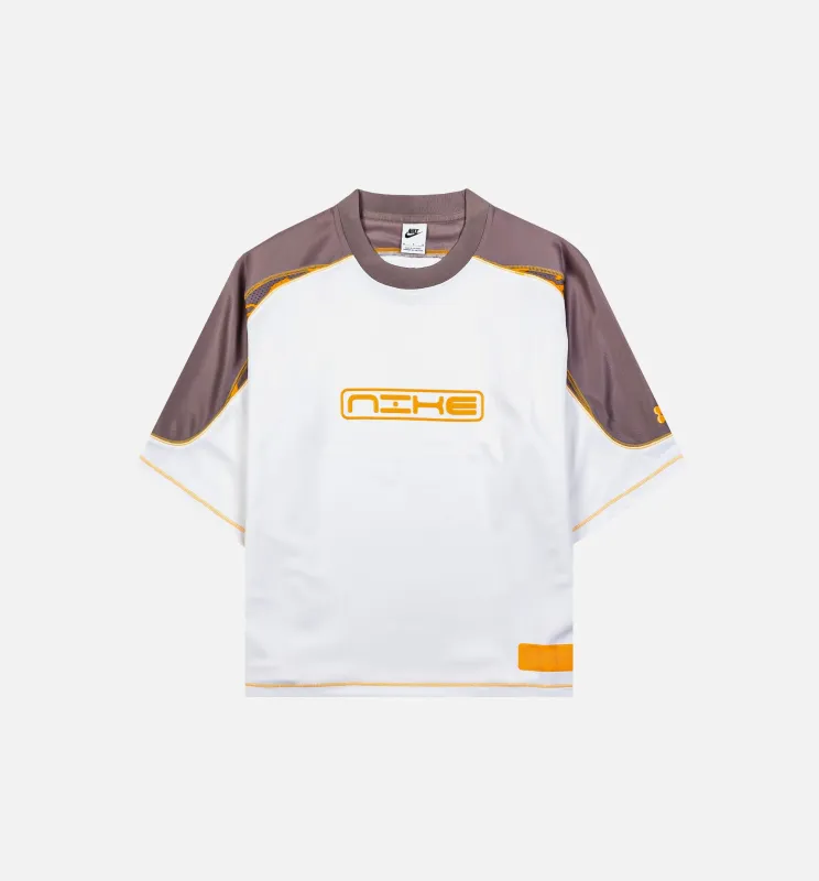 Project FROG Mens Short Sleeve Shirt - White/Taupe Grey/Sundial/Sundial made by Nike