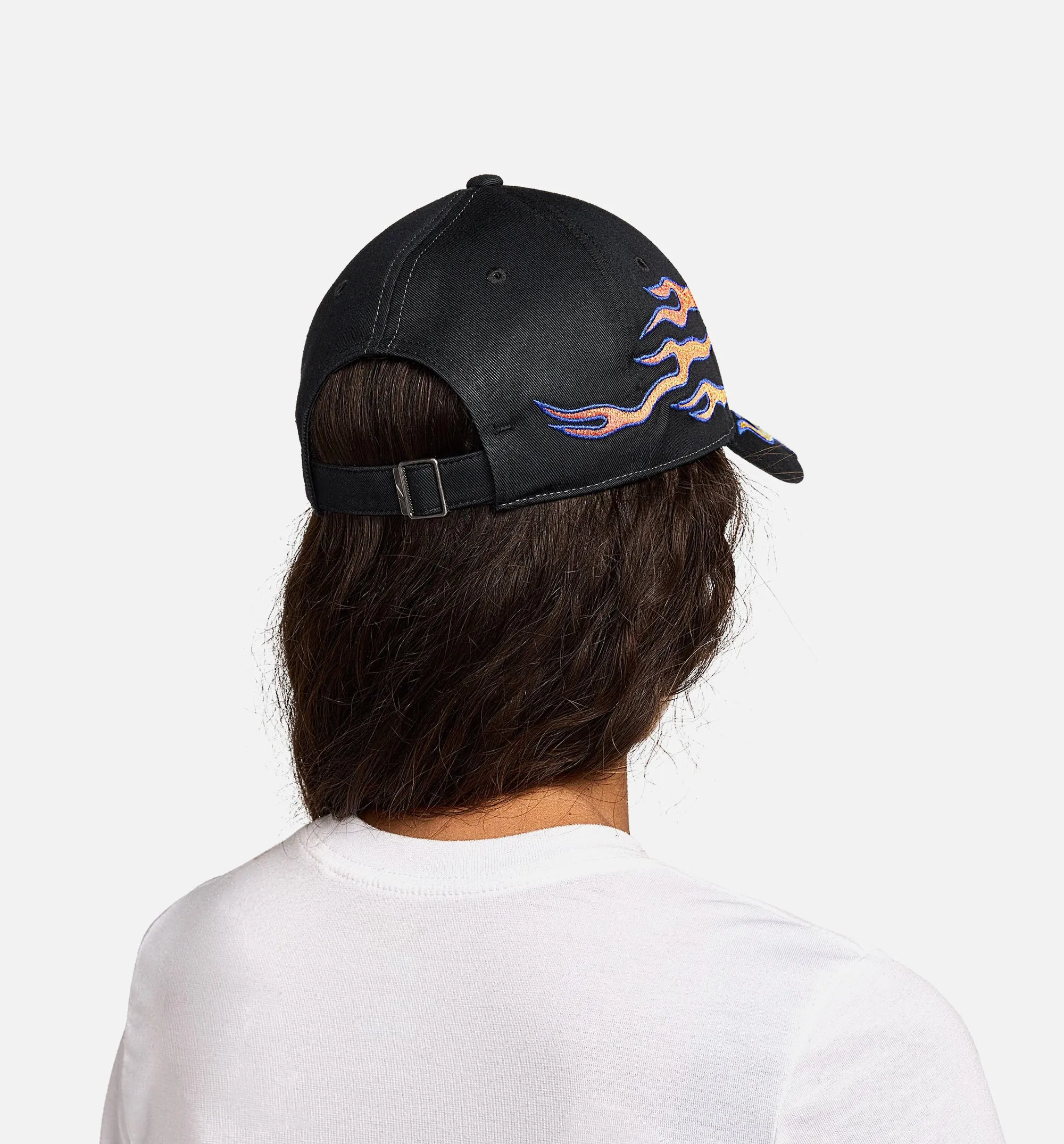 Structured OG Flame Cap Mens Hat - Black/Orange sold by Nice Kicks Retail product image thumbnail 2