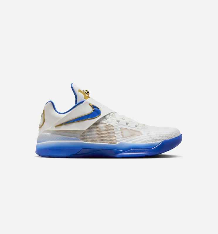 Zoom KD 4 Alternate MVP Mens Lifestyle Shoe - Summit White/Hyper Royal/Metallic Gold sold by Nice Kicks Retail